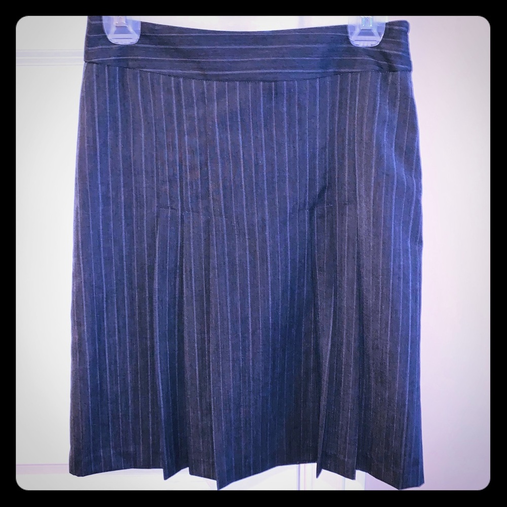 Pinstriped Pencil Skirt